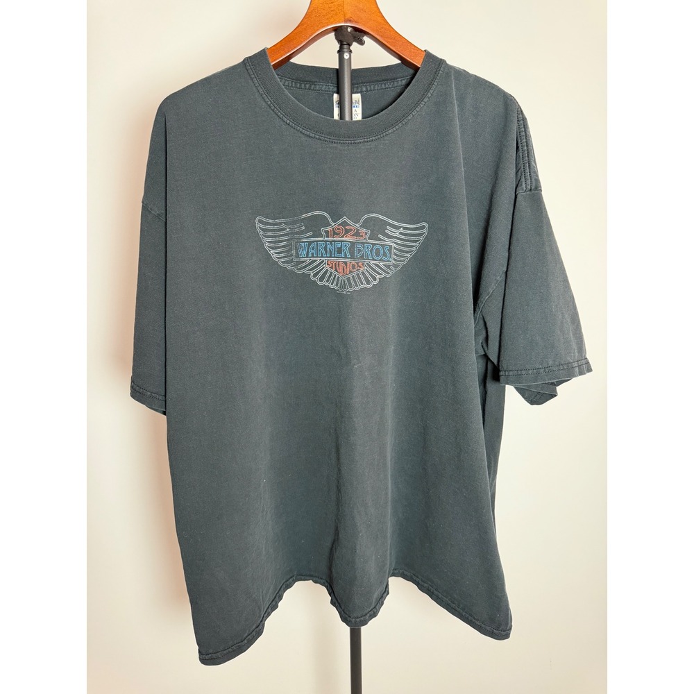 Warner Bros Studios Vintage Graphic T-Shirt Mens XXL Black Gildan Ultra Cotton
